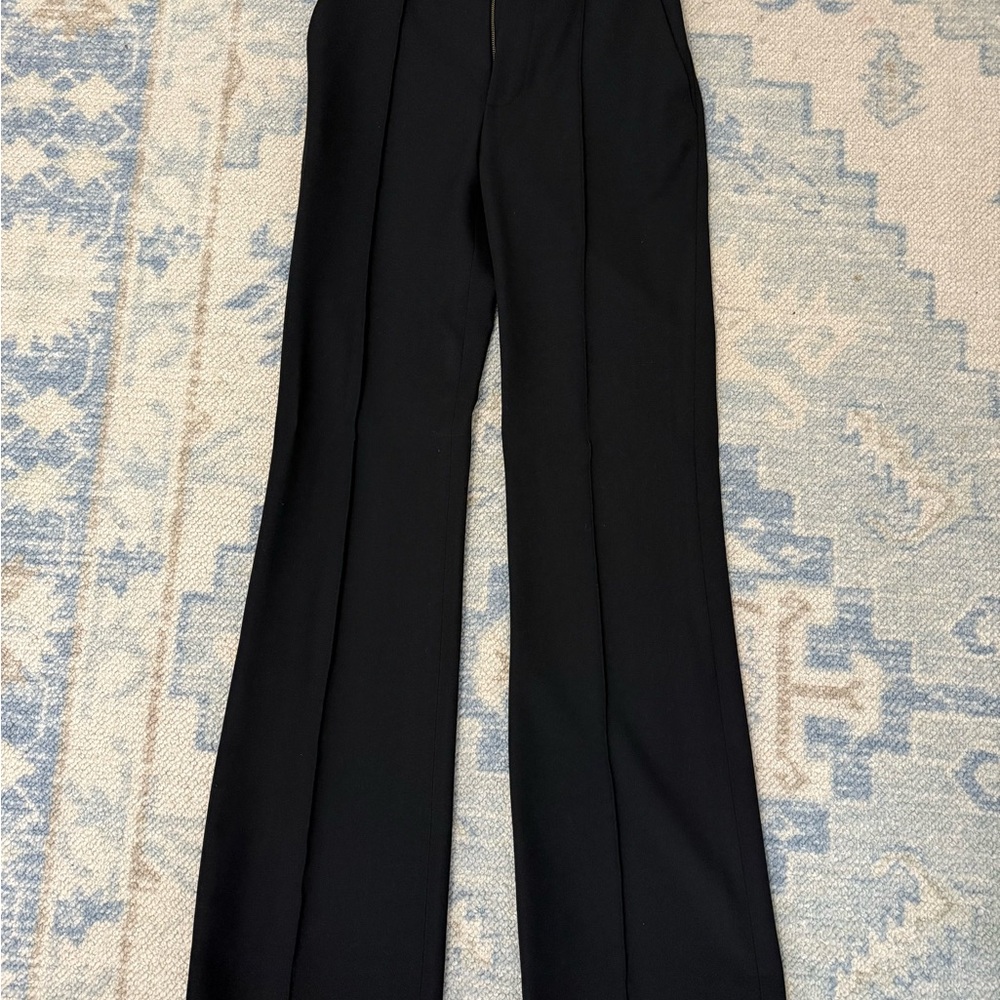 Frame Denim Black Wide Leg Pants